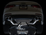 AWE Tuning 19-23 Audi C8 S6/S7 2.9T V6 AWD Track Edition Exhaust - Chrome Silver Tips