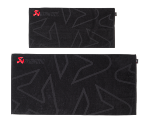 Akrapovic Towel Set - Black w/ Red Logo