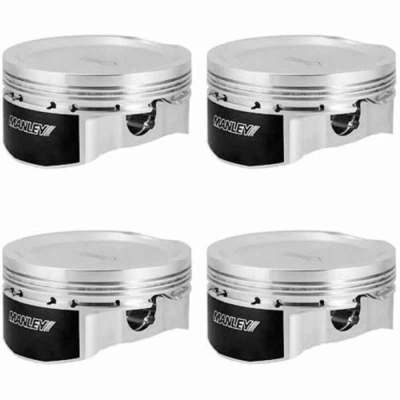 Manley Mitsubishi 4G63 86.5mm Bore +1.5mm Over Size 9.0/9.5:1 CR -8cc Dish Piston Set w/ Rings