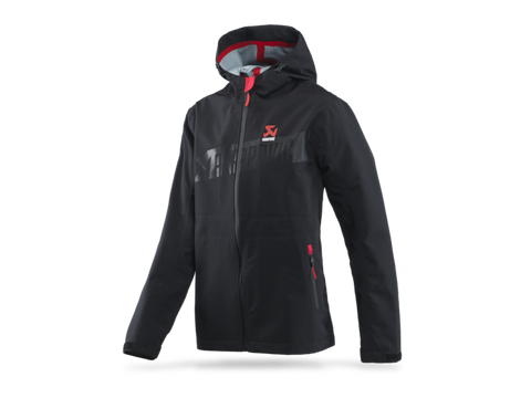 Akrapovic Womens Corpo Rain Jacket Black - 2XL