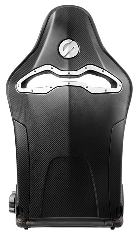 Sparco Seat SPX Special Edition Black/Grey w/ Gloss Carbon Shell - Left