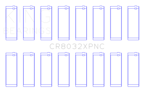 King Engine Bearings Chrysler 345/370 16V  (Size +0.5mm) Performance Rod Bearing Set