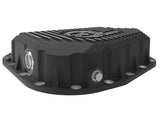 aFe POWER Pro Series Rear Diff Cover Black w/ Machined Fins Ford F-250/350 23-26 (Sterling 11.6)