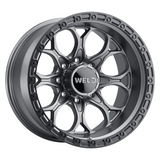 Weld Ledge 8 20x9 / 8x180 / 5 BS / 124.3 HB - Satin Gunmetal - Non-BL Wheel