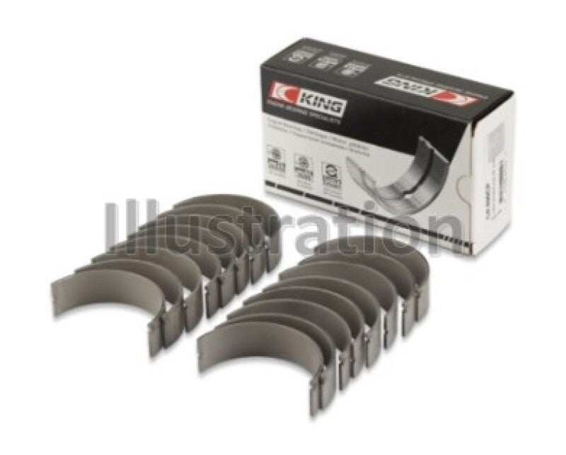 King Engine Bearings Ford 391Ci 32V Turbo V8/ O/S Housing .002in Rod Bearings - Size +0.75mm