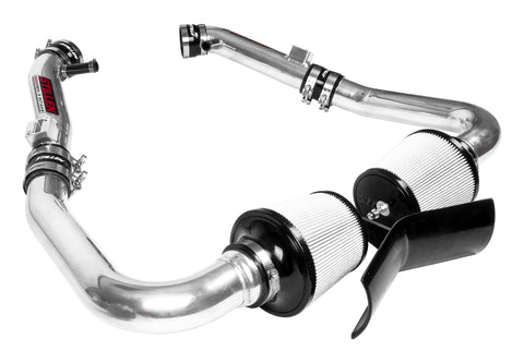 Infiniti G37 Dual Ultra Long Tube Air Intake Kit Gen 3 V36 Dry Filter For 09-13 Infiniti G37 Stillen