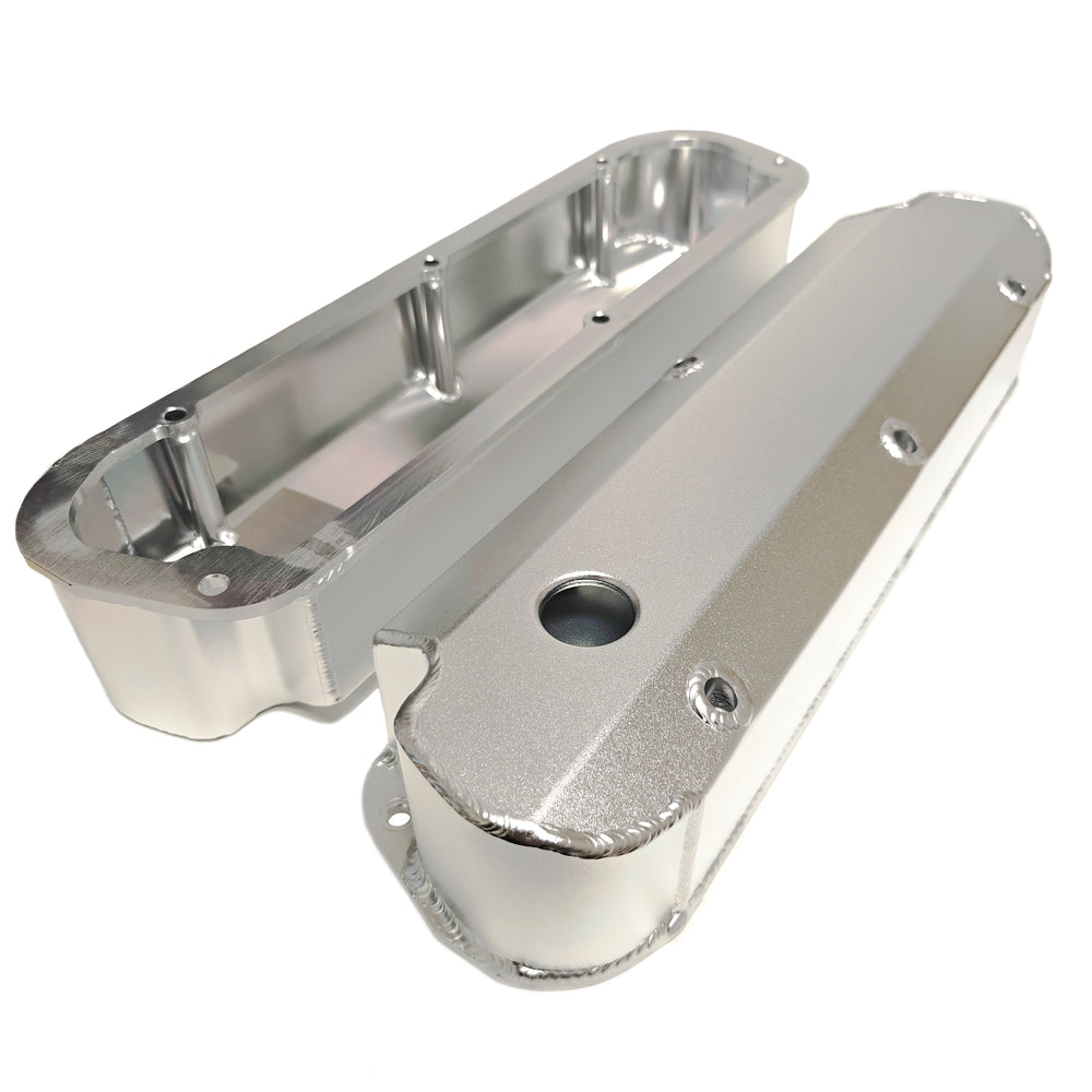 PRW - Valve Cover Set, Aluminum, Fabricated Billet Rail - 4030210