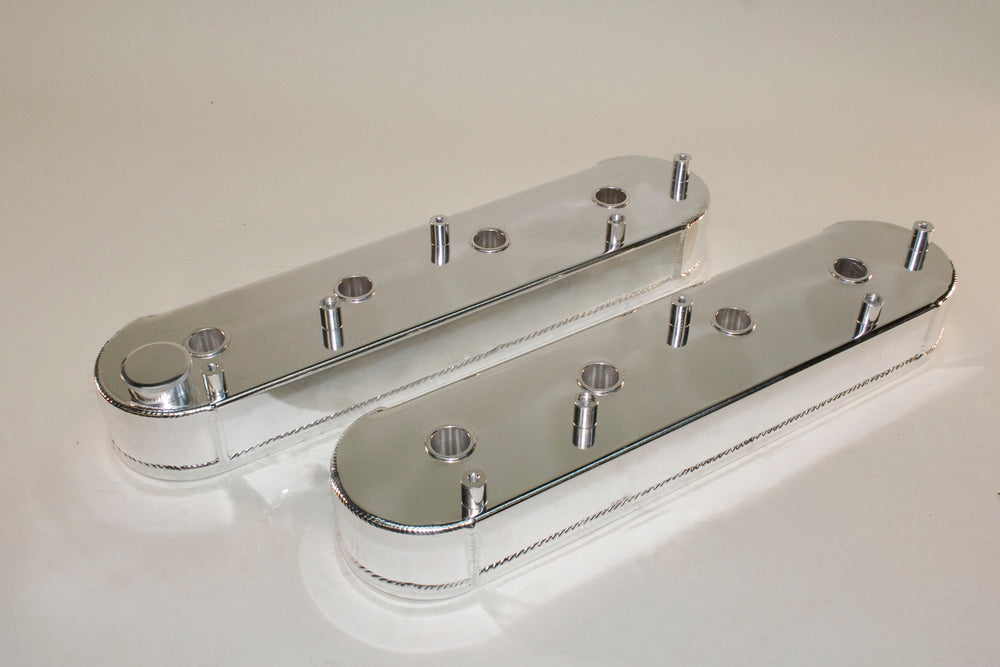 PRW - Valve Cover Set, Aluminum, Fabricated Billet Rail - 4034631