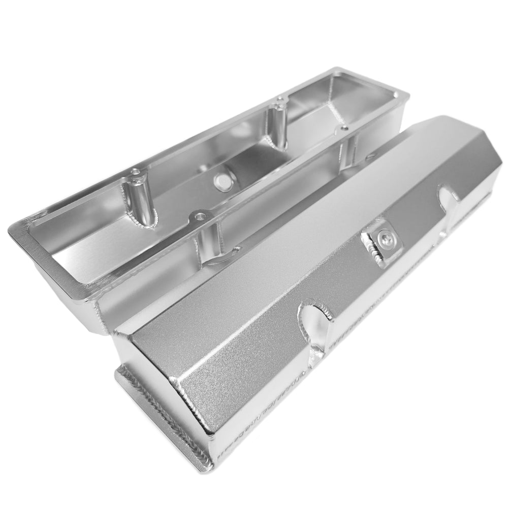 PRW - Valve Cover Set, Aluminum, Billet Rail For Short Bolts - 4035040
