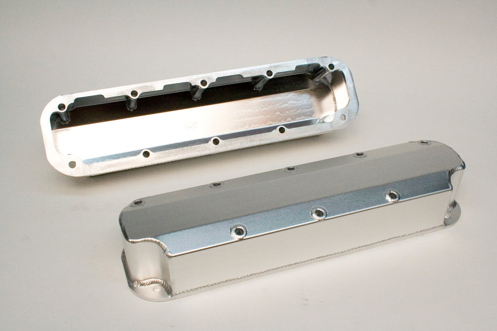 PRW - Valve Cover Set, Aluminum, Fabricated Billet Rail - 4036000