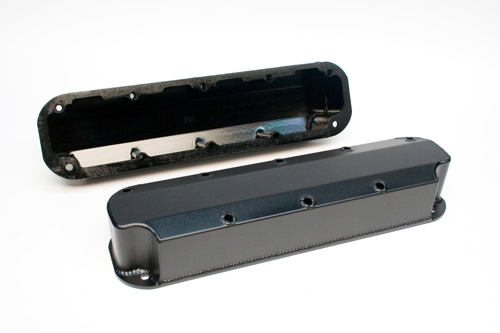 PRW - Valve Cover Set, Aluminum, Fabricated Billet Rail - 4036007