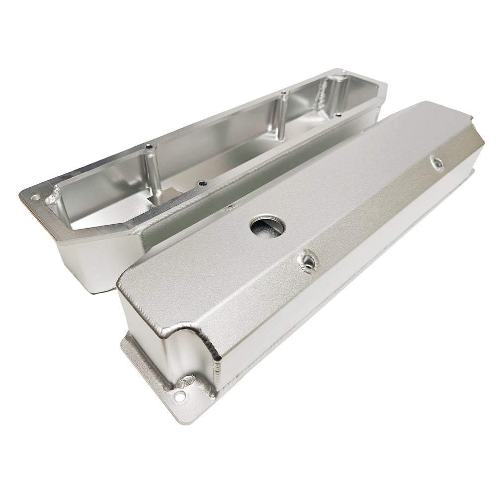 PRW - Valve Cover Set, Aluminum, Fabricated Billet Rail - 4044000