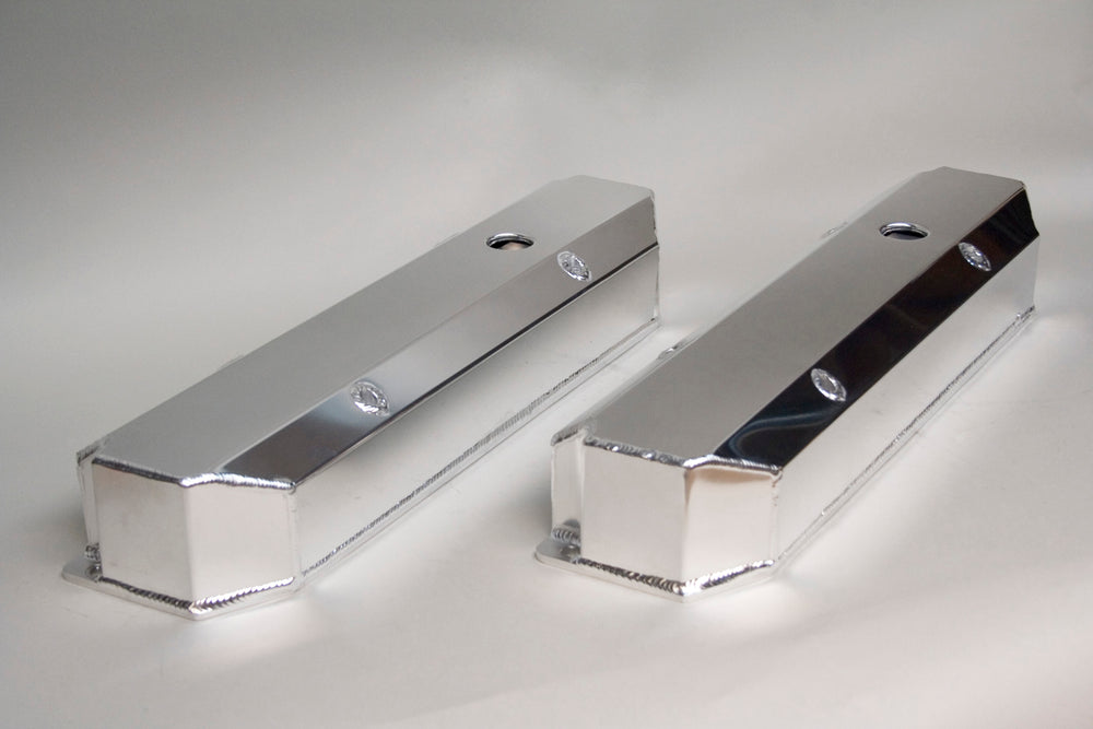 PRW - Valve Cover Set, Aluminum, Fabricated Billet Rail - 4044001