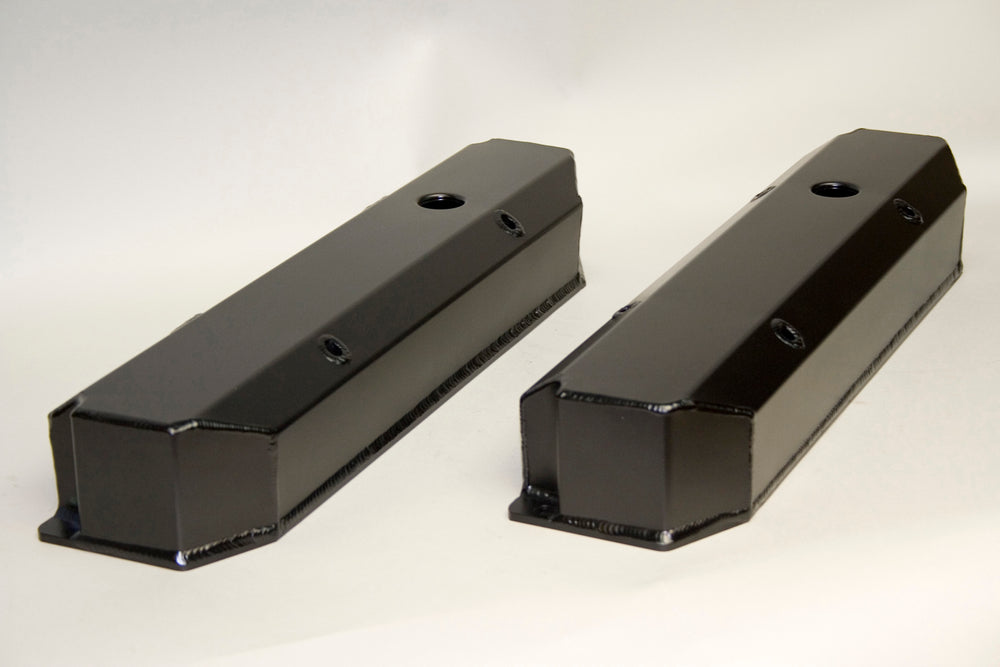 PRW - Valve Cover Set, Aluminum, Fabricated Billet Rail - 4044007