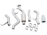 AWE Tuning 2021+ Ford Bronco 0FG Single Rear Exit Exhaust w/Chrome Silver Tip & Bash Guard