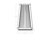 aFe POWER Universal Clamp-On Air Filter w/ D2 Dura-Dry Media - 6in F x 7.5in B x 5.5in T x 12in H