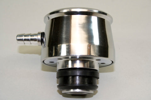 PRW - VALVE COVER BREATHER CAP, Polished Aluminum with vent pipe - 4120429