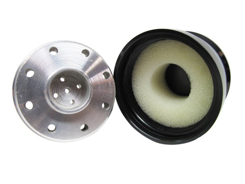 PRW - Valve Cover Breather Kit, Push In Style, Black Anodized - 4120442