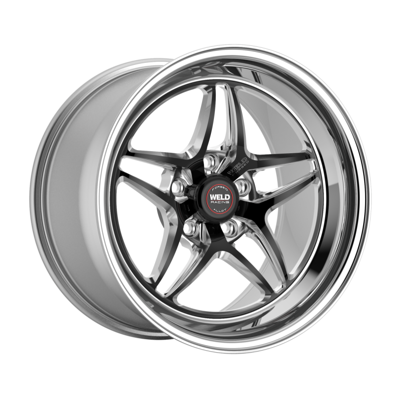 Weld S81 18x10 / 5x4.75 BP / 6.6in BS +28mm ET High Pad Black Center Wheel