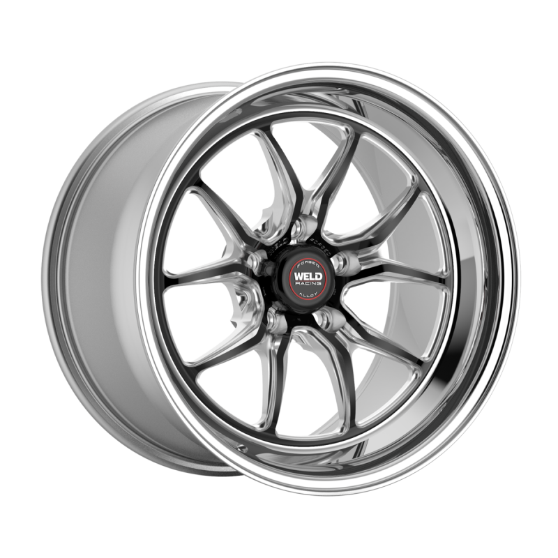 Weld S85 17x10.5 / 5x114.3 / 6.7 BS / 3.18 HB - Black Center - Polished Shell - Non-BL Wheel
