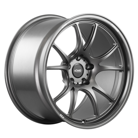 Konig Forged F3S 17x8 / 5x114.3 / ET35 - Satin Charcoal Knurled Bead