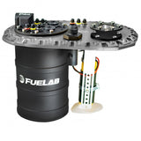 Fuelab Quick Service Surge Tank w/Bosch Lift Pump & Twin Screw 500LPH Brushless Pump - Titanium