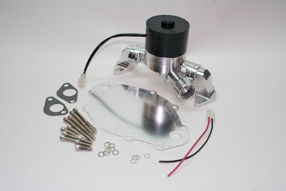 PRW - WATER PUMP, BILLET HV ALUM, ELEC RACE, FORD - 4546021
