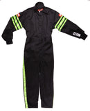 RaceQuip Green Trim SFI-1 JR. Suit - Kids XSM