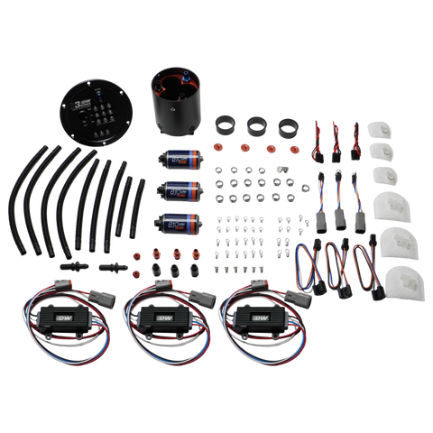 DeatschWerks 09-24 Nissan GT-R R35 X3 Triple Pump Module w/ Triple DW810 Pumps and Controllers
