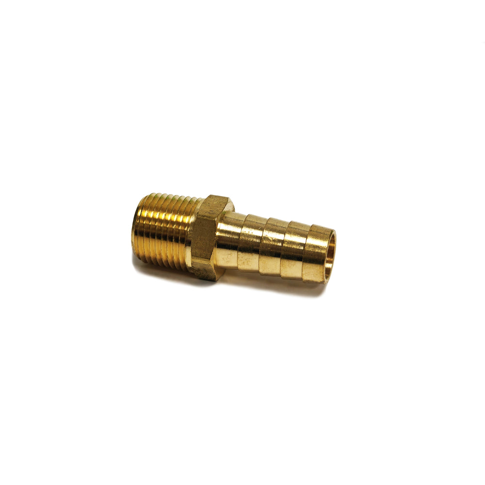 PRW - FITTING, MALE HOSE BARB NPT, 3/8" Hose Barb x 1/2" Male NPT - 4915037