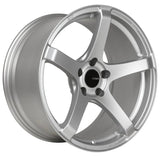 Enkei KOJIN 18x8 35mm Inset 5x112 Bolt Pattern 72.6mm Bore Dia Matte Silver Wheel