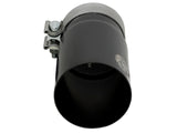 aFe MACH Force-Xp Universal Exhaust Tip 3-1/2 IN Inlet x 4 IN Outlet x 7 IN L Black Right Side Exit