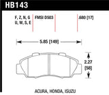 Hawk 97-01 Honda Prelude Performance Ceramic Street Front Brake Pads
