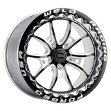 Weld S80 Beadlock 17x10.5/5x112/7.3 BS/3.18 HB - Black Center - Polished Shell - Black SBL Wheel
