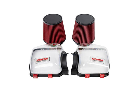 Corsa 24-25 Ford Mustang GT 5.0L Clear Lids & Dry Filters