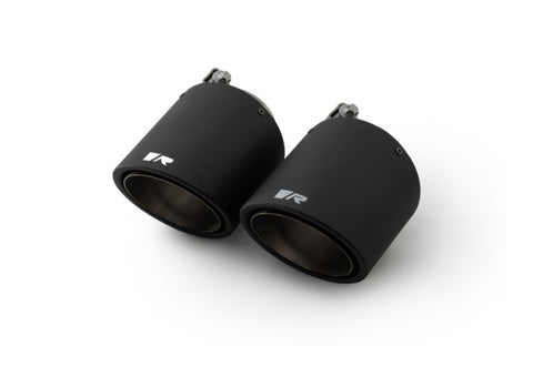 Remus Carbon 102mm Short Style Angled w/Titanium Internals Tail Pipe Set (Pair)