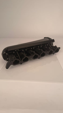TOYOTA 2JZGTE Billet Intake Manifold 6 Injector, Black Anodized