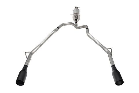 Corsa 25-26 Ram 2.5in Stainless Steel Sport Cat-back Dual Rear Exit 5.0in Black Tips