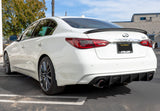 Infiniti Q50 3.0t Cat Back Exhaust w/ Burnt Tips For 16-24 Infiniti Q50 3.0t Stillen