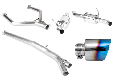Infiniti Q50 3.0t Cat Back Exhaust w/ Burnt Tips For 16-24 Infiniti Q50 3.0t Stillen