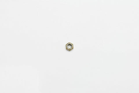 Wilwood nut 5/16-24 nylock shoulder std pattern zinc type ii gold