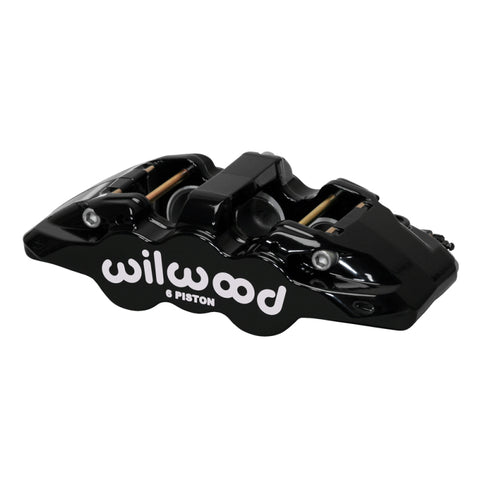 Wilwood caliper AERO6 1.75/1.62/1.62 .810 rotor .80 THK pad R/H black