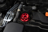 HPS Performance Billet Aluminum Oil Cap for Honda B C D F H J K L R Series Engine, Red, 5269-104R