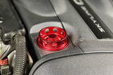 HPS Performance Billet Aluminum Engine Oil Filler Cap, Red, 5269-108R