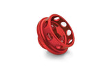 HPS Performance Billet Aluminum Engine Oil Filler Cap, Red, 5269-111R
