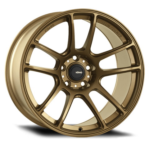 Konig Heliogram 15X8 4X100 ET36 Matte Bronze Knurled Bead Flow Formed