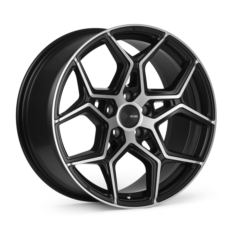 Enkei Quest 19x9.5 / 5x120 BP / ET40 / 72.6mm Bore - Matte Black Machining Wheel