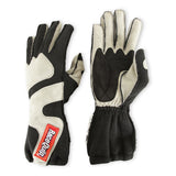 RaceQuip SFI-5 Gray/Black Small Outseam w/ Closure Glove