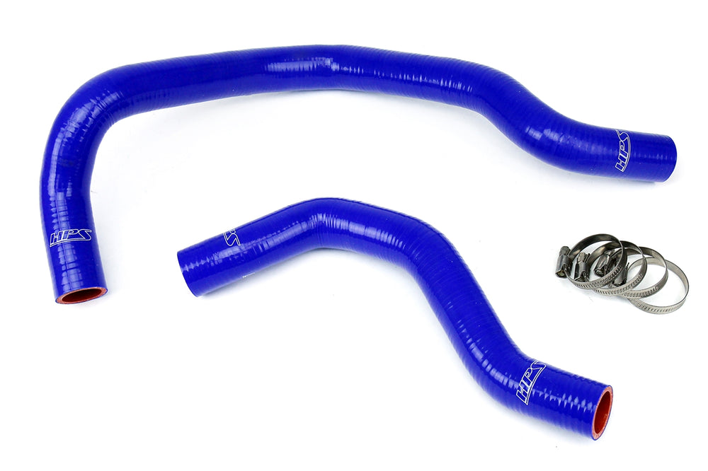 HPS Performance High Temp Reinforced Silicone Radiator Coolant Hose Kit Blue 57-1016-BLUE