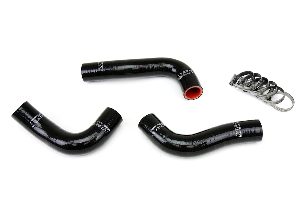 HPS Performance High Temp Reinforced Silicone Radiator Coolant Hose Kit Black 57-1030-BLK